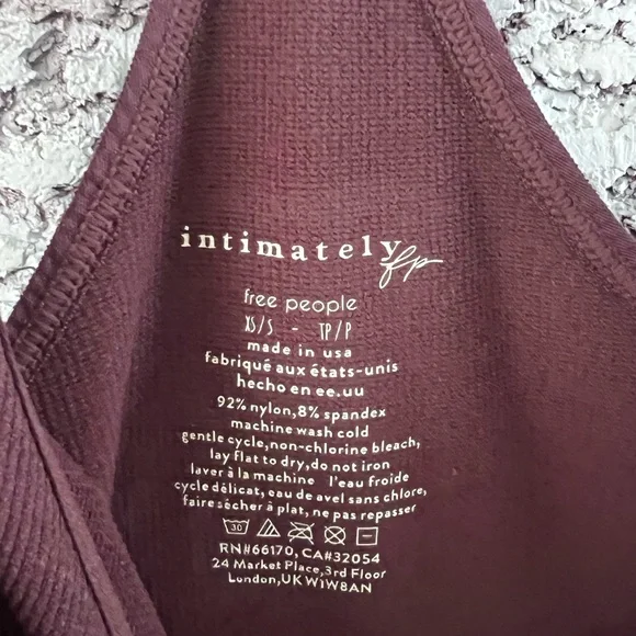 Intimately by Free People chocolate merlot tank - Picture 3 of 3